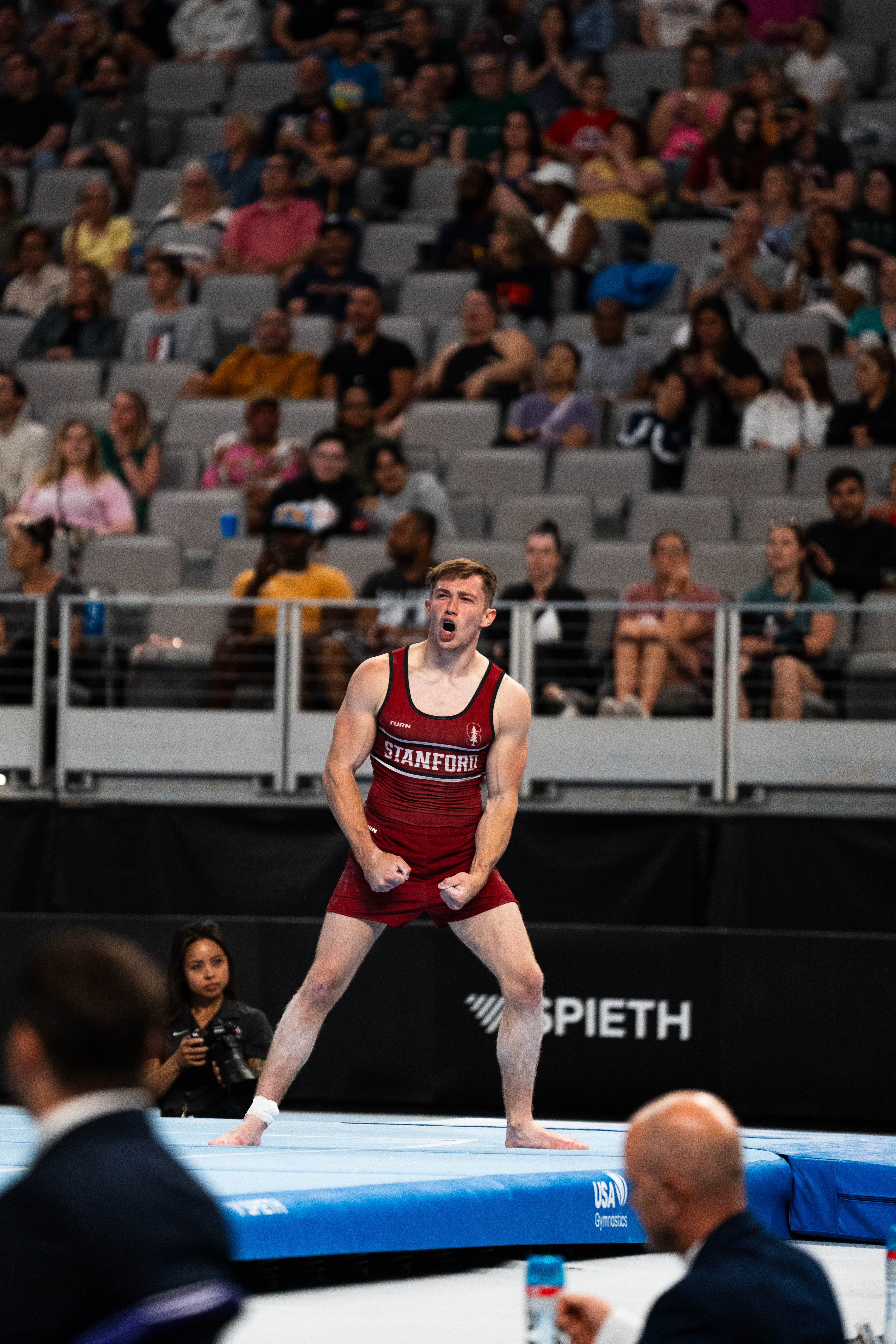 Ian Gunther competing, 4x NCAA Champion gymnast